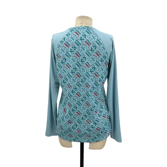 Patagonia Capilene Midweight Crewneck Top IceFall Big Sky Blue Size Medium - Picture 7 of 11